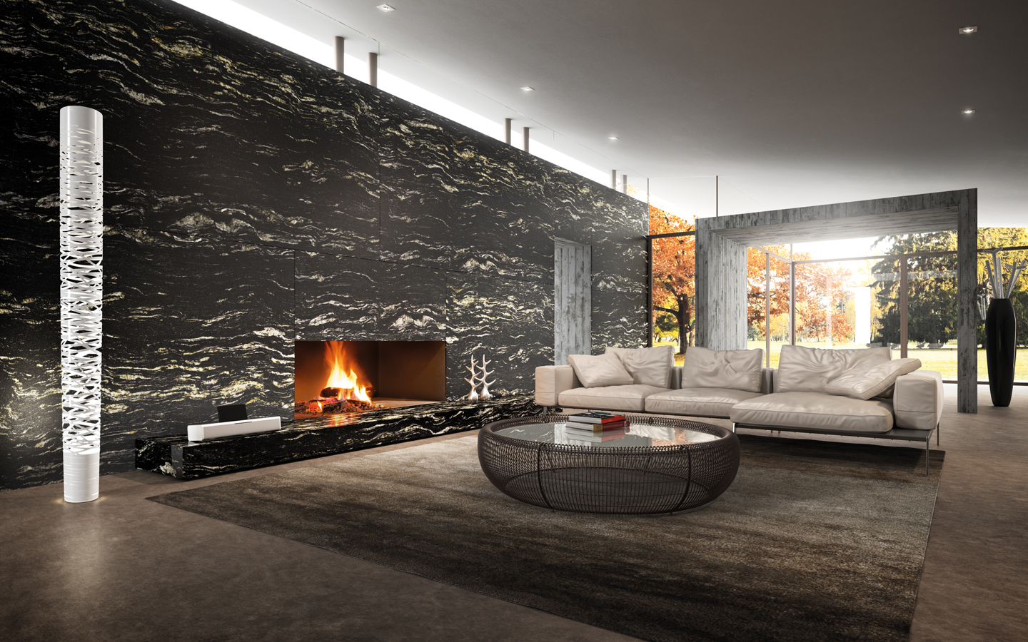 On the wall: basaltina slimtech tiles by lea au mur : céramique ...